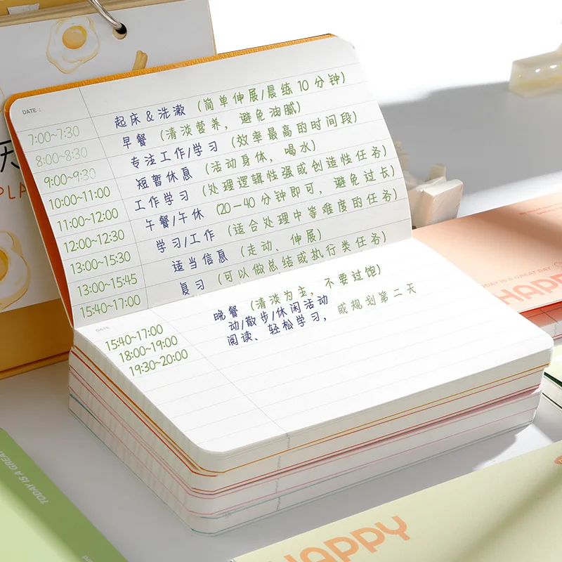Il taccuino da 64 fogli è portatile e il blocco note orizzontale è semplice e di alta qualità. Quaderni Kawaii, Diari e Raccoglitori per Appunti - immagine 2