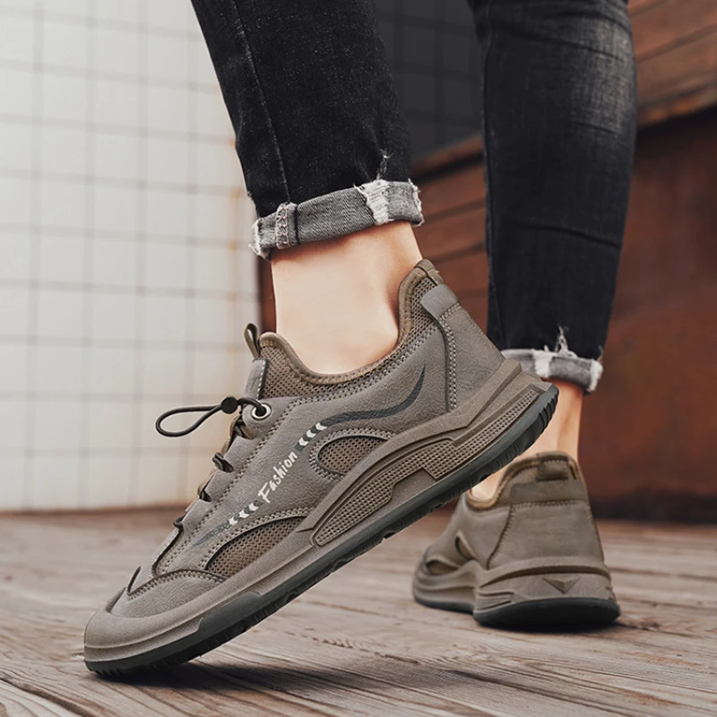 Trend Men's Casual Tennis Sneakers 2024 New Mesh Shoes for Men High Quality Loafers Outdoor Mens Hiking Shoes Tenis Masculino