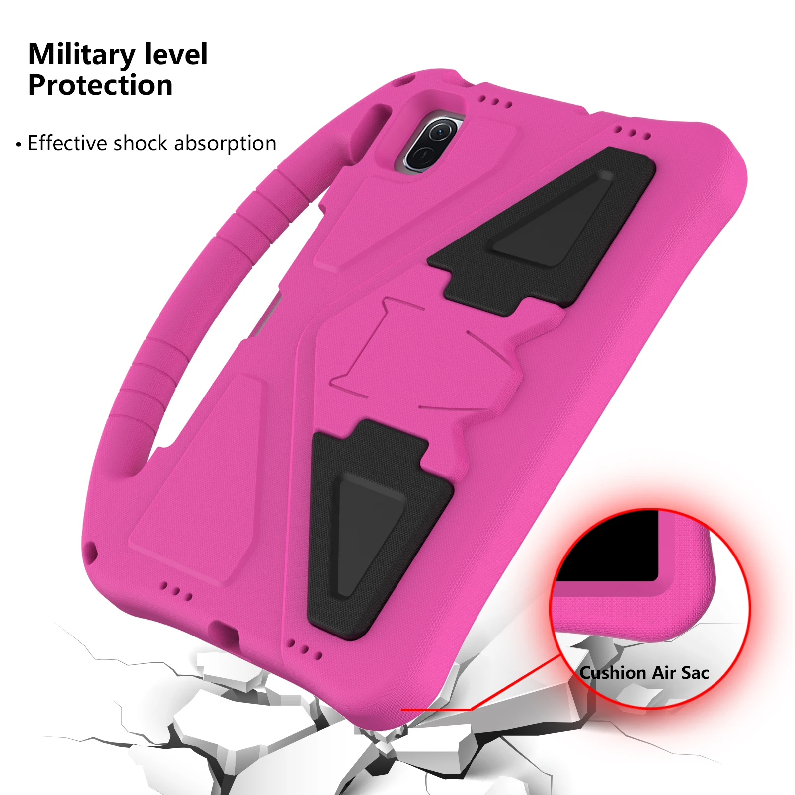 Children's Shockproof EVA Foam Tablet Case with Stand and Pen Slot