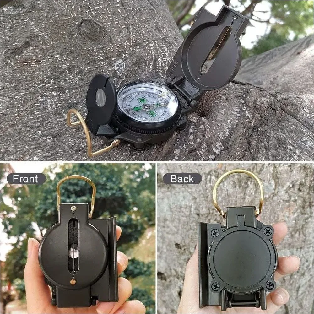 Waterproof compass portable compass navigation compass geological compass survival compass Outdoor portable high precision waterproof luminous multifunction compass orientation geodetic wild exploration