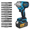 Gisam  1200N.M Brushless Electric Impact Wrench 1/2 inch Screwdriver Cordless Electric Wrench Power Tools for Makita 18V Battery 4