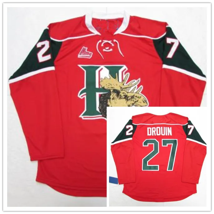 13 NICO HISCHIER Halifax Mooseheads 22 NATHAN MacKINNON 27 JONATHAN DROUIN  Hockey Jersey Embroidery Stitched any number and name - AliExpress