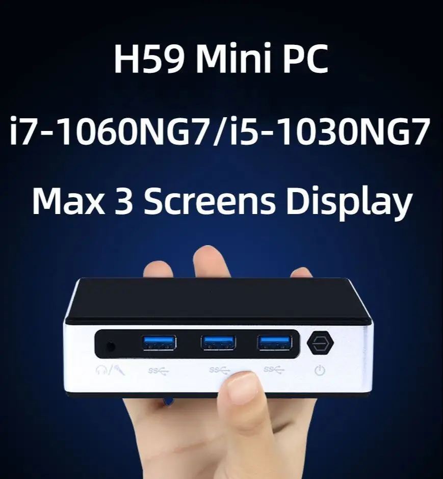 

Mini PC i5-1030NG7 i7-1060NG7 Desktop Computer With HD DP Display Support Win10 Linux For Office And Home