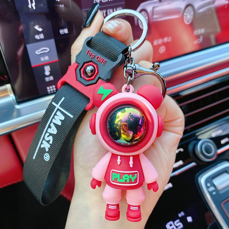 男性と女性のための宇宙飛行士のキーホルダー,クールな宇宙飛行士の