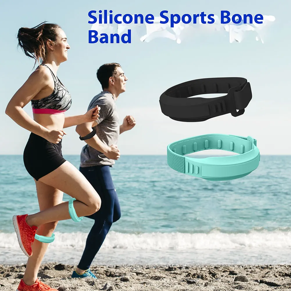 1-2PCS Silicone Patella Tendon Knee Strap Adjustable Fixed Protection Patellar Ring Knee Sports Support Band for Running Cycling