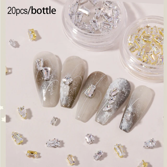 Luxury 3D Gold Bear Nail Decoration Set With Zircon Crystals And Rhinestone  Charms From Sophine07, $31.52