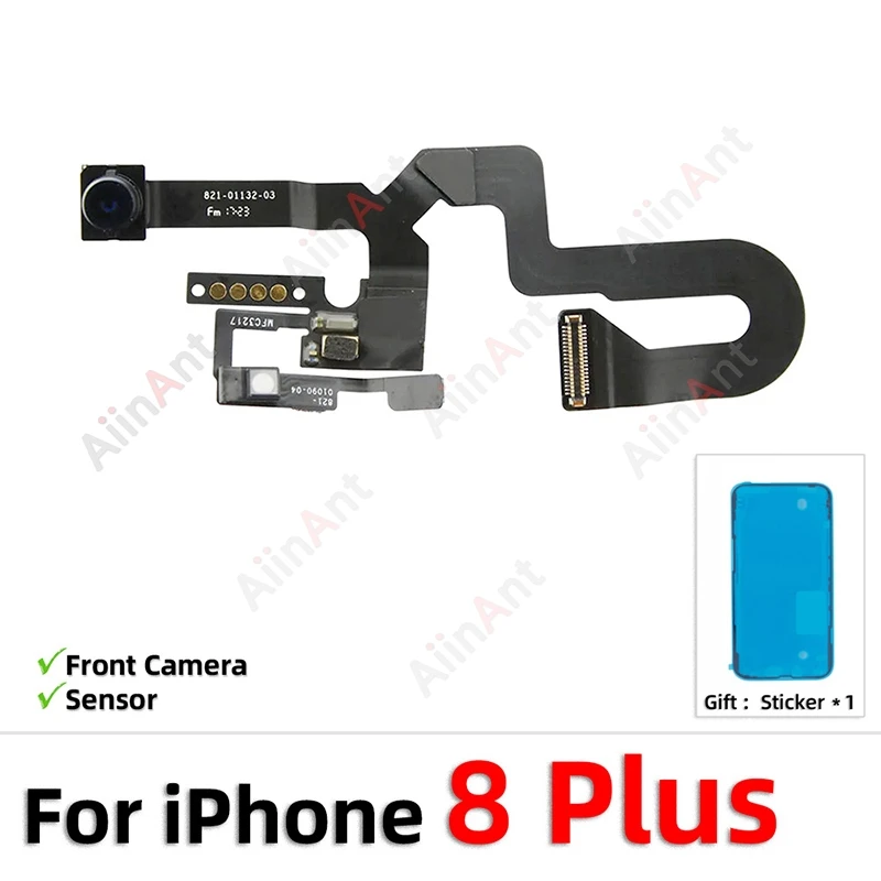 Proximity Light Sensor with Front Camera Flex Cable + Sticker