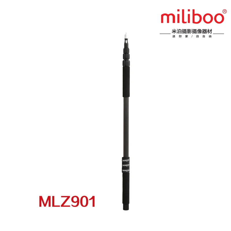 

miliboo 300cm/9.9ft Microphone Boom Carbon Fiber Lightweight Telescoping Micro Boom Pole Holder Mount Stand Interview Filming
