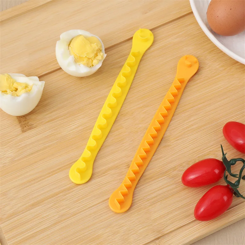 2pcs Kitchen Fancy Egg Cutter Kitchen Creative Everything Two Lace Egg  Cutting Egg Yolk Chick Salad Making Chef Tools Egg Tools