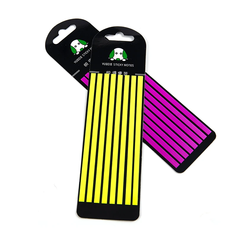 Color Transparent Fluorescent Index Tabs Flags Sticky Note School Office Supplies Reading Aid Highlight Sticker Monochrome