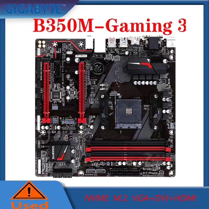 GIGABYTE GA-AB350M-Gaming (AMD Ryzen AM4/ B350/ SMART FAN
