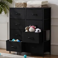 Dresser for Bedroom, Chest/Closet Storage with 8 Drawers, Clothes Organizers Tower with Fabric Bins, bedroom furniture 1