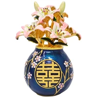 2024 Feng Shui Lily Vase Double Happiness Vase With Lilies Symbol Of Peace, Harmony And Tranquility w5471 1