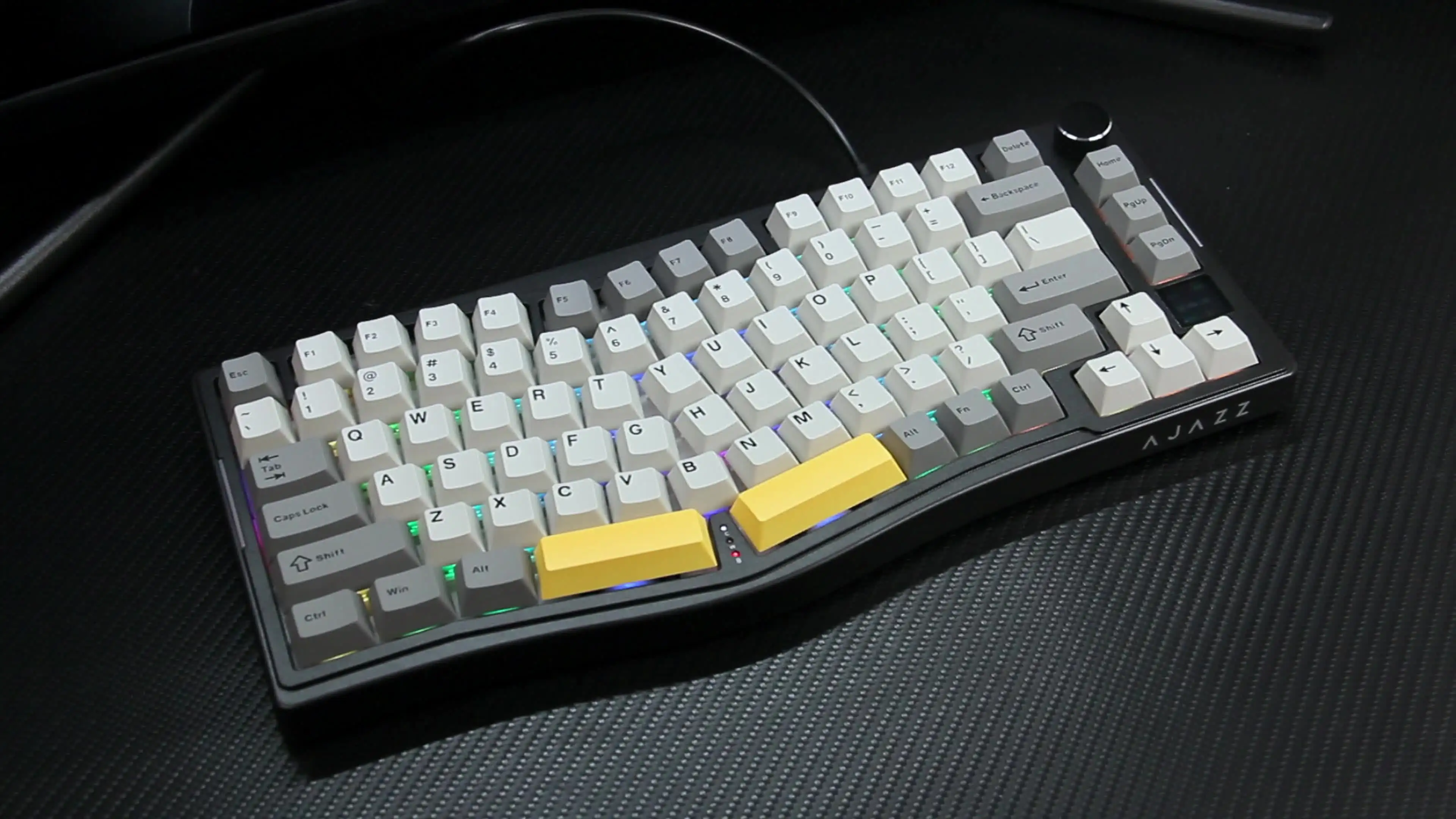 AJAZZ AKS075 キーボード アリス配列 AJAZZ AKS075 75% メカニカルキーボードアリス人間工学に基づいた