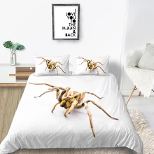 

Drop Shipping European Pattern Hot Sale Soft Bedding Set 3d Digital Spider Printing 2/3pcs Duvet Cover Set ES/DE/EU/US Size