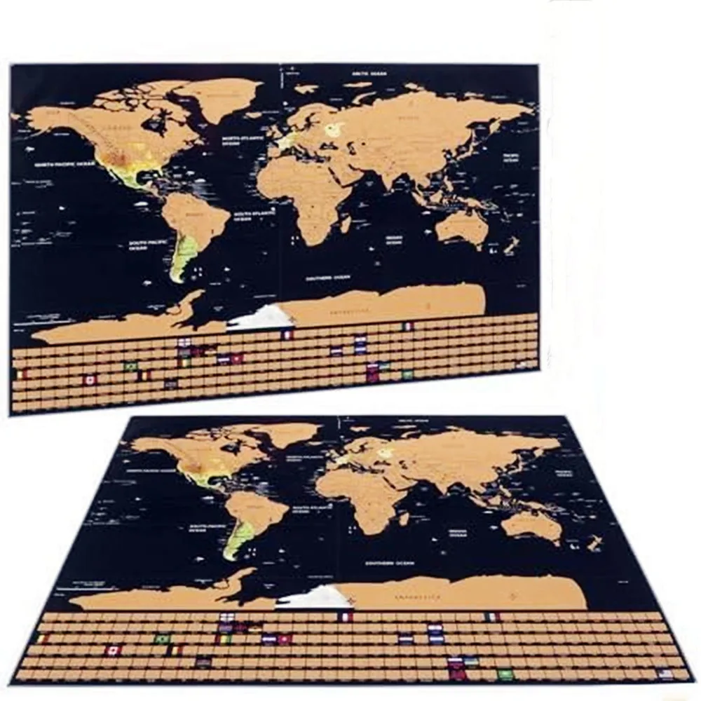 

Роскошные карты путешествий с изображением национального флага мира, высококачественные визуальные дорожные карты с изображением золота и царапин, картина для украшения стен 9