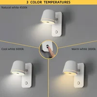 Aisilan LED Dimmable Wall Lamp with touch Switch Adjust Brightness and 3-CCT Rotation Wall reading Sconce for Bedside bedroom 5