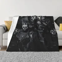 Simon Ghost Riley Throw Blanket funny gift Plaid Retro Blankets 1