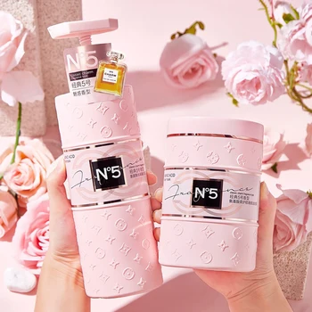 Amino Acid Dandruff Removal Fluffy Smooth Shampoo Hair Conditioner Moisturizing Smooth Baked Oil Hair Mask Hair Care Set