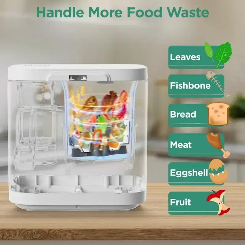Household Kitchen 3.8L Food Waste Composting Machine With LED Display Home Use Electric Smart Food Waste Composter Machine 4
