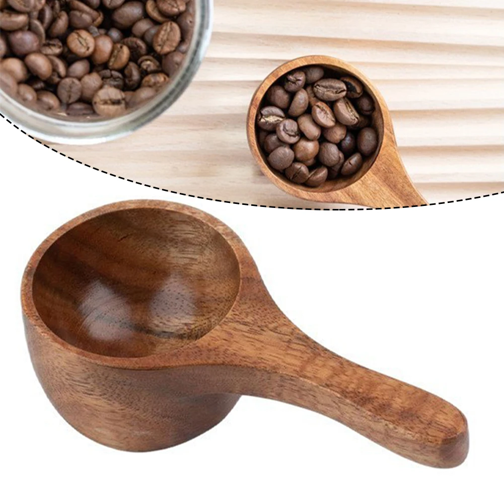 

Wooden Measuring Spoon With Handle 10*5*3cm For Coffee Bean Tea Baking Sugar Spice Kitchen Cooking Baking Measurement Tools