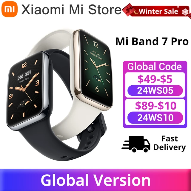 New Global Version Xiaomi Mi Band 7 Pro GPS 6 Color AMOLED Screen Blood  Oxygen Fitness Tracker Bracelet Xiaomi Smart Band 7 Pro