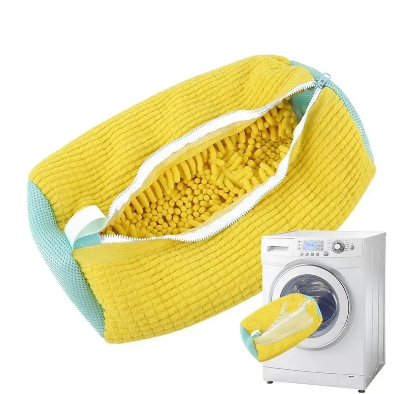 1pcs Washing Shoes Bag Cotton Laundry Net Fluffy fibers Easily remove dirt Washing Bags Anti-deformation Shoes Clothes Organizer
