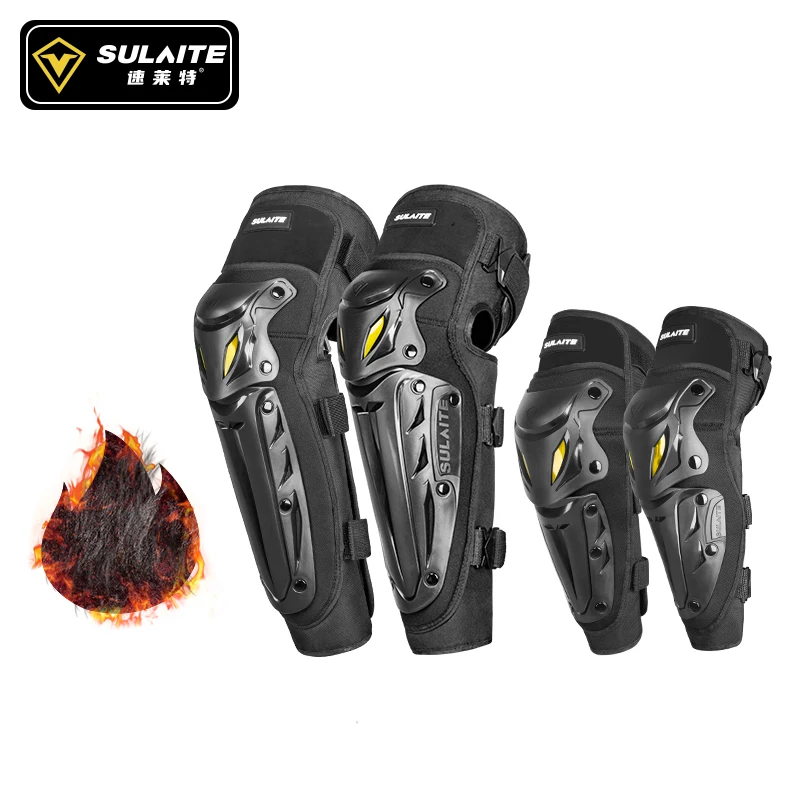 Motorcycle Knee Pads Winter Warm Thicken Protector Knee Sliders Motosiklet Protective Gear Protector Guards Kit Snowboard
