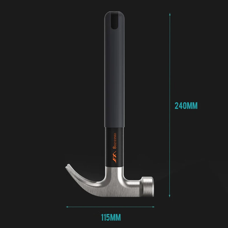 JIMIHOME Claw Hammer Household Woodworking Hammer Multi-Function Hammer Non-Slip Pulling Nail Tools 2