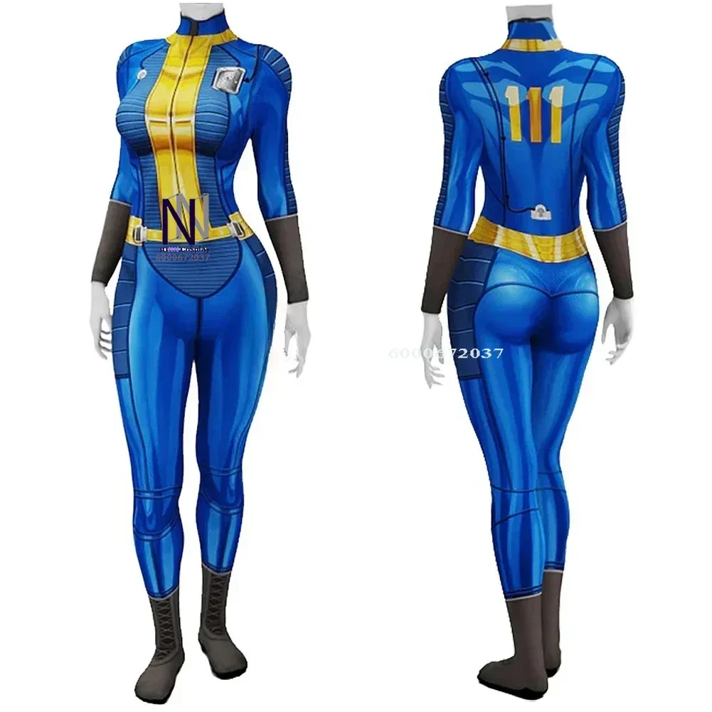 Fall Lucy Costume Cosplay Outfit Vault 33 Female Survivor Suit Vault 76 Jumpsuit 111 Halloween Party Women Men