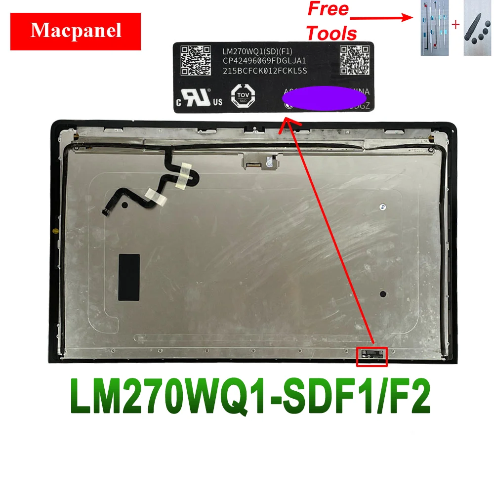 New LCD Display Screen LM270WQ1 SD F1 F2 SDF1 SDF2 For IMac 27