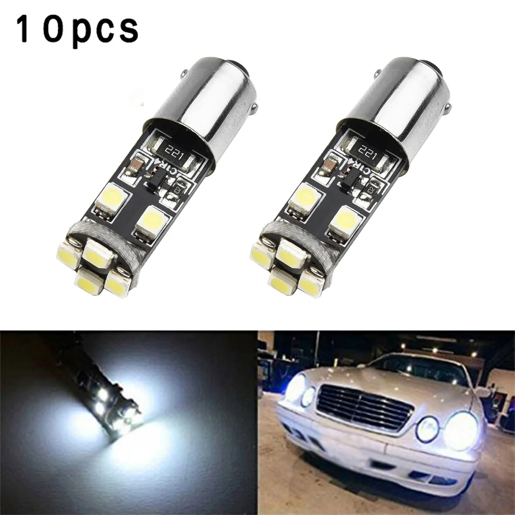 

10PCS Car Error-free LED Parking Light Bulb Fits For Mercedes-Benz W210 E55 BA9S H6w Automobiles Accessories