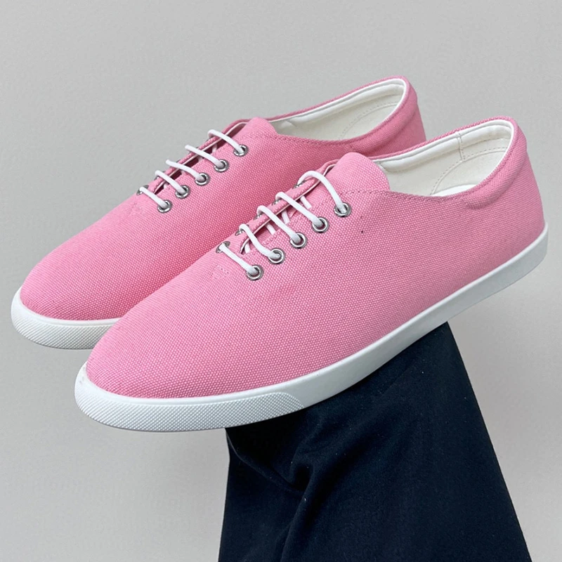 

Autumn New Ladies Lace-up Loafers Comfort Foot Feel Candy Color Upper Casual Shoes Versatile Round Head Female Flat Shoes