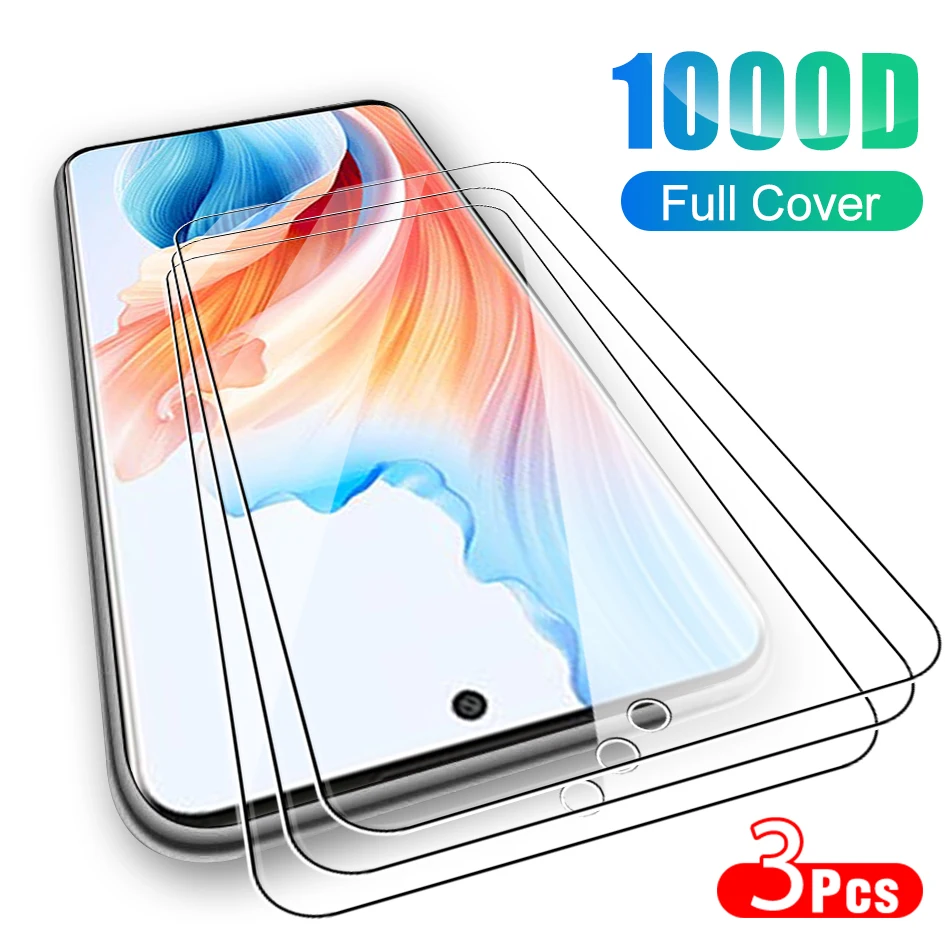 

3 шт. защитное стекло против царапин для Oppo A79 2023 защита для экрана высокой четкости Oppoa 79 79a закаленное стекло 6,72''