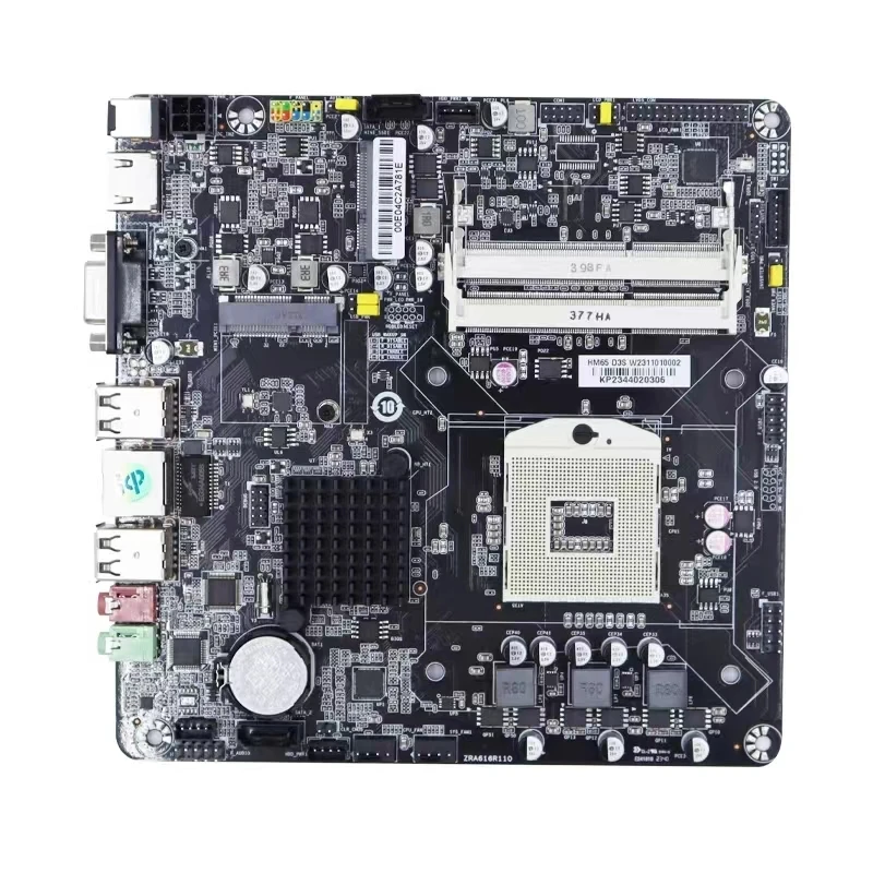 

HM65 Mini ITX Motherboard PGA 989B DDR3 Support Intel Core i3/i5/i7 Pentium Celeron CPU For Gaming PC Gamer New