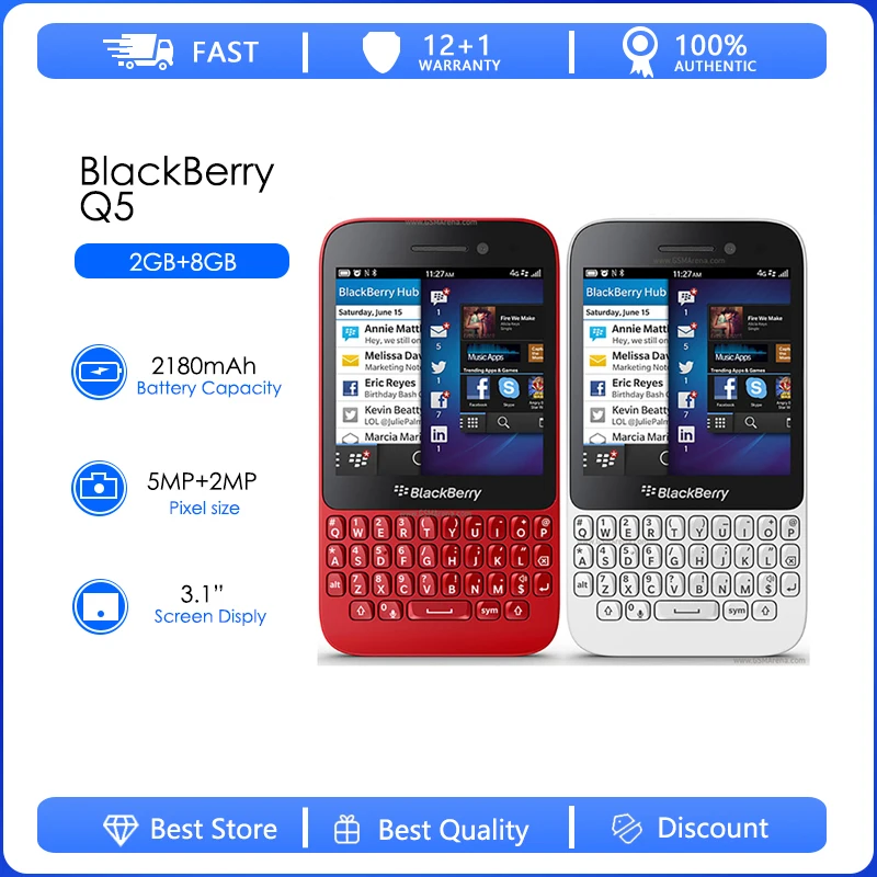 Blackberry Q5 Refurbished Original 3g 4g Mobilephone 5 0mp Dual Core 2gb Ram 8gb Rom Unlocked Cellphone Free Shipping Mobile Phones Aliexpress