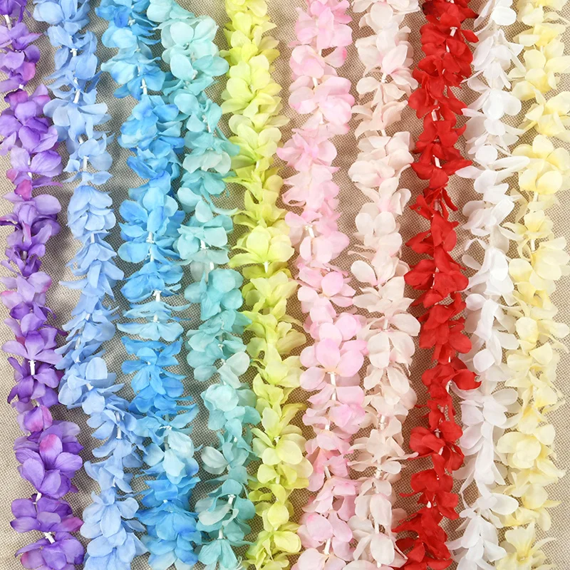 1 Stück Künstliche Glyzinien-Girlande Hängende Kunstblumen Seidenblumen-Kette Hochzeitsbogen-Hintergrund Brautparty-Zubehör – Detail 7
