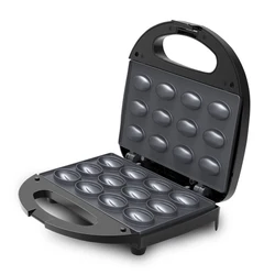Compact Electric Walnut Cake Waffle Maker with Non-stick Iron Pan - 750W Breakfast Appliance - AU (SF6148)