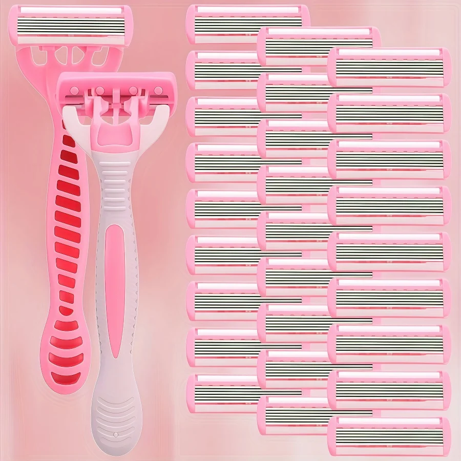 미끄럼 방지 손잡이가 있는 남성용 안전 면도기, 날카롭고 부드러운 칼날, 출장 및 여행 필수품