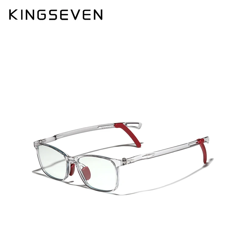 KINGSEVEN Children's Anti Blue Ray Light Blocking Glasses UV400 Optics Glasses Frame For Computer Radiation Protection Lens