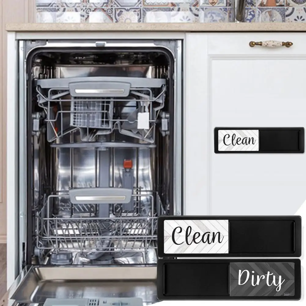 

Dishwasher Accessory Rustic Farmhouse Dishwasher Magnet Double-sided Clean Dirty Sign Strong for Kitchen for Dishwasher