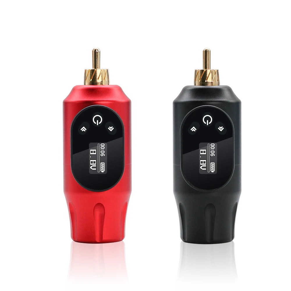 

2000mHa Big Capacity Porable Tattoo Battery RCA Jack LED Wireless Tattoo Power Supply Type C Quick Charge For Body Art Supplies