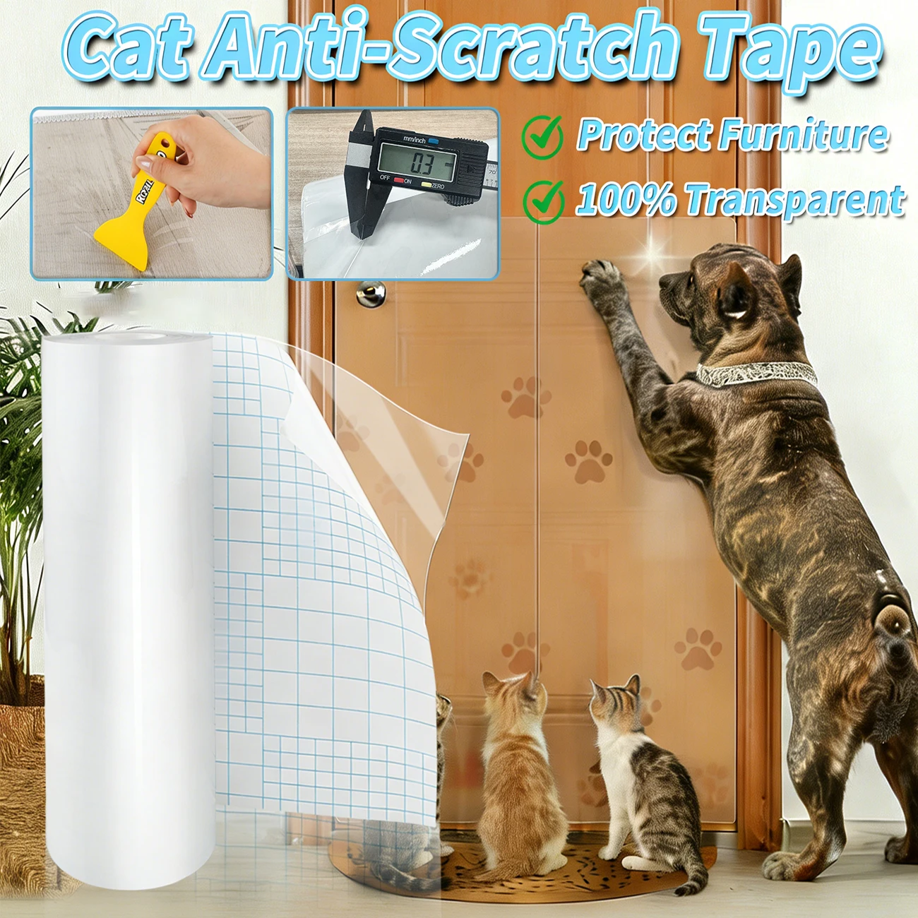 Transparent Peelable Anti-Scratch Tape
