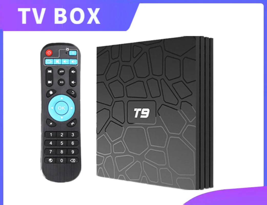T9 Android 9.0 Rk3318 Smart Network Tv Box 4K Hd Tv Box Tvbox