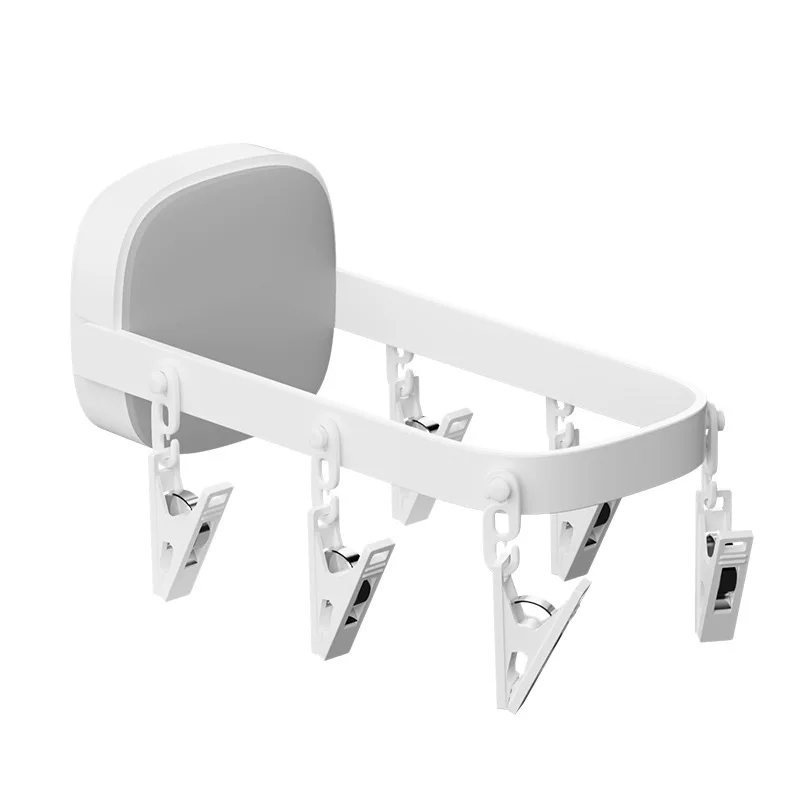 Folding Hanger Punch-Free Household Hanger Clothes Drying Wall Hanging Bathroom Indoor Balcony Sock 5