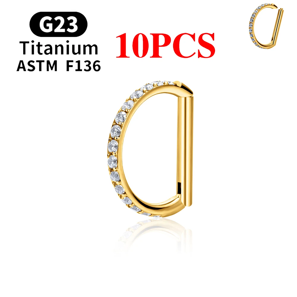 10PCS Gold Color