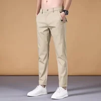 Summer Thin Casual Pants for Men - Loose Fit Full Length Korean Fashion Trousers for Four Seasons 1