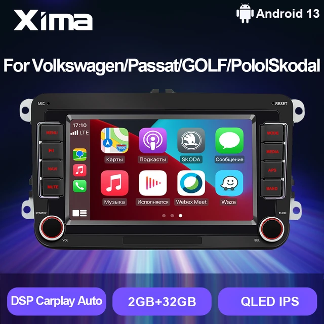 Podofo 4g 2 Din Android Auto Radio For Vw Volkswagen Golf Polo Tiguan  Passat Skoda Carplay Car Multimedia Player Gps Autoradio - Car Multimedia  Player - AliExpress