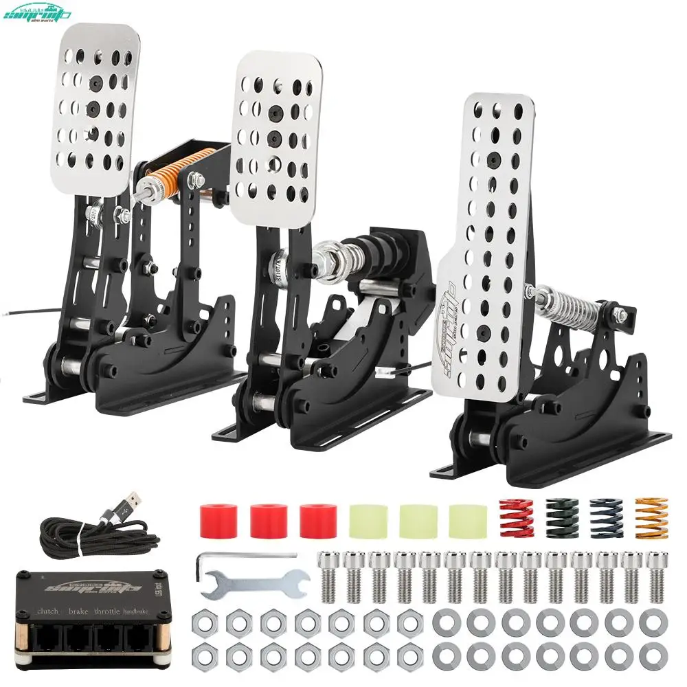 Racing Pedals SimRuito Racing Pedals for PC 200KG Load cell Driving Simulator