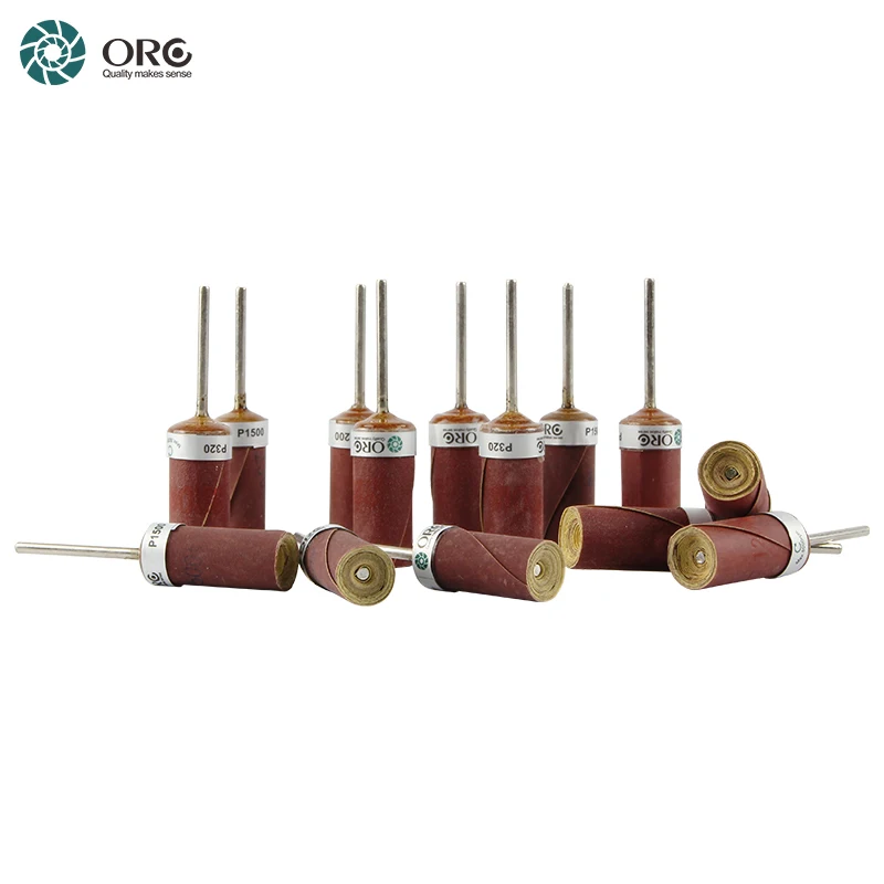 ORO 우수한 MATADOR SIA KOVAX 미니 샌딩 페이퍼 카트리지 롤 장착, 2.35mm 맨드릴 회전 연마 마감 도구, 12 개